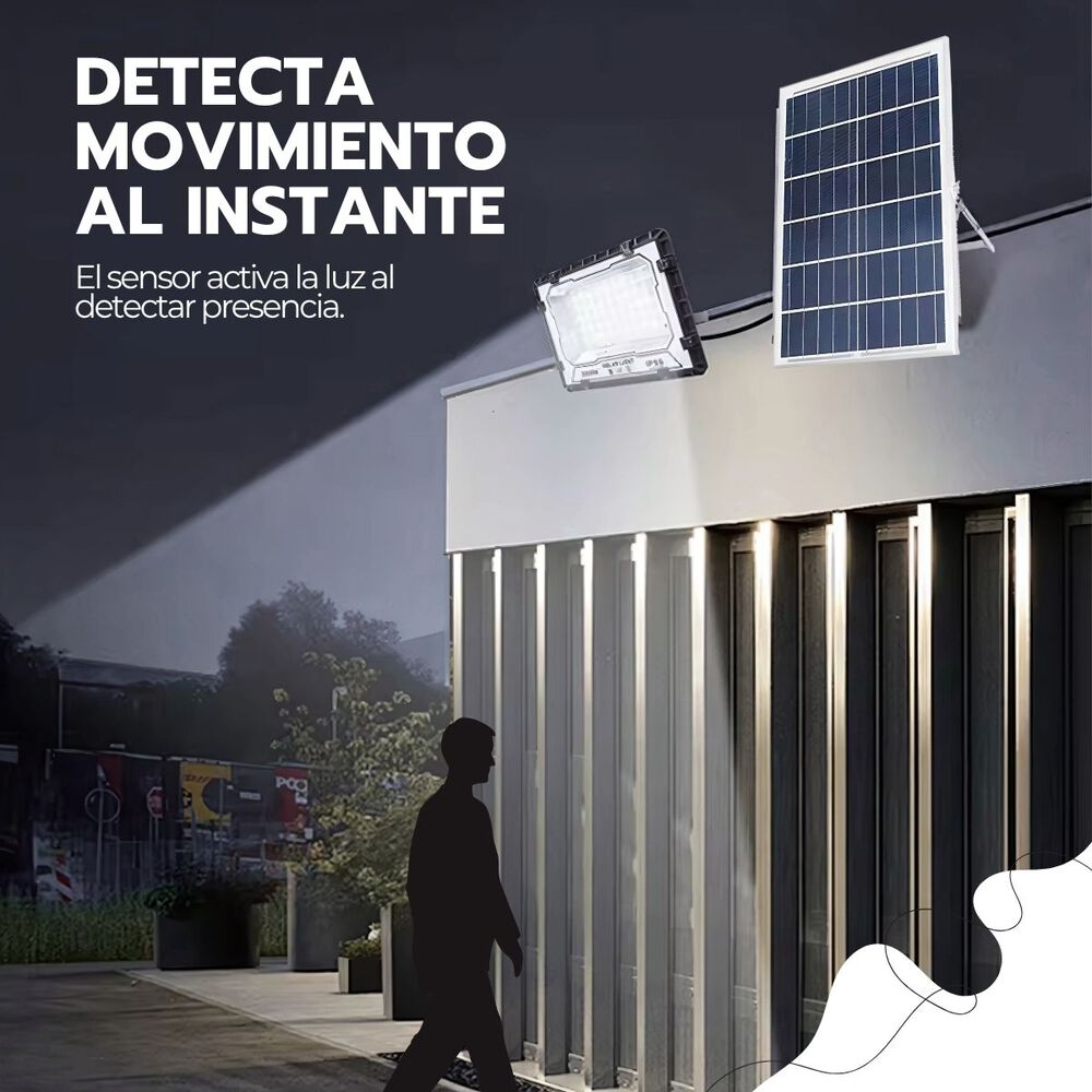 Foco Solar Led 300w Ip66 Con Control Remoto Y Soporte image number 7.0