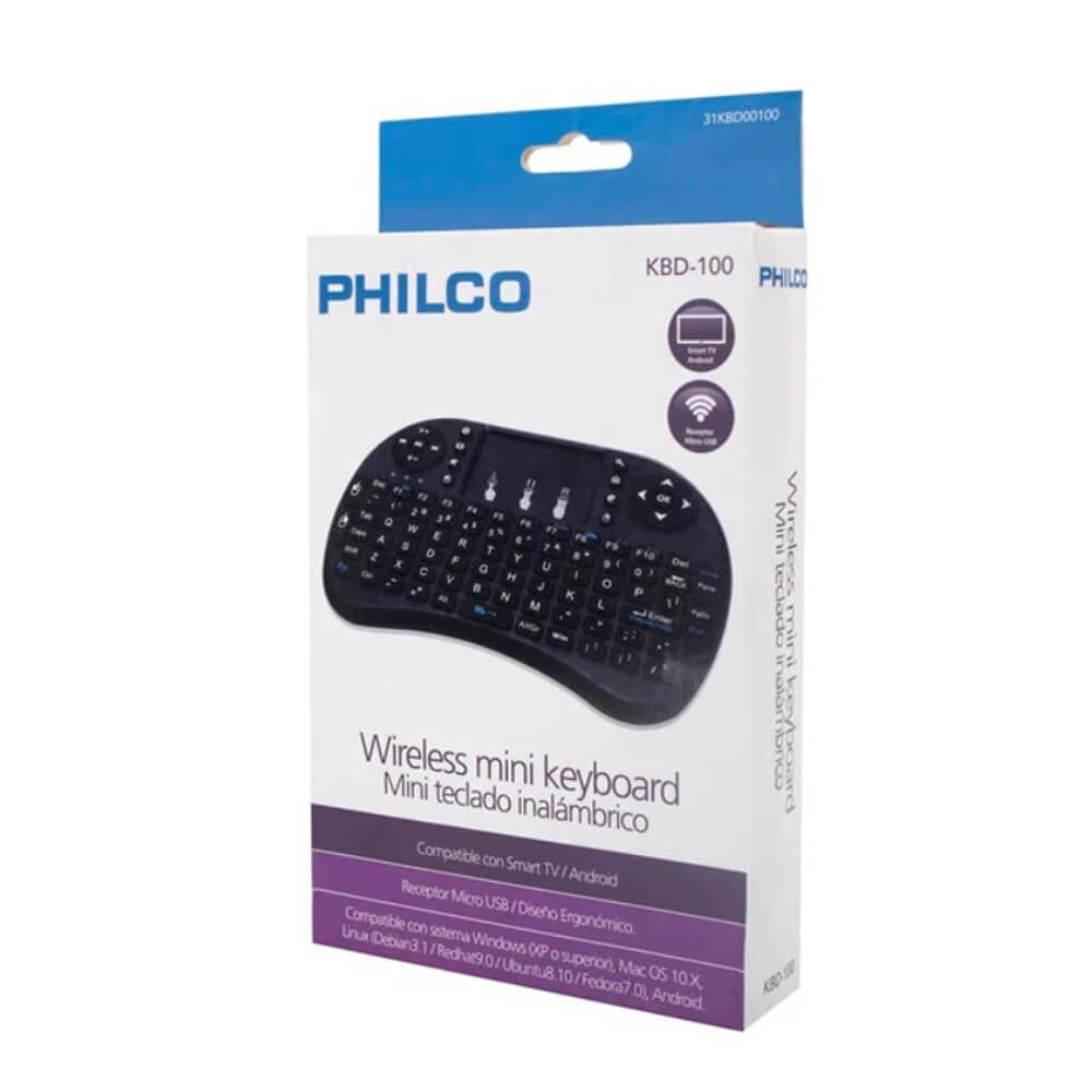 Mini Teclado Smart Tv Inal&aacute;mbrico Con Mouse Touchpad Philco image number 2.0