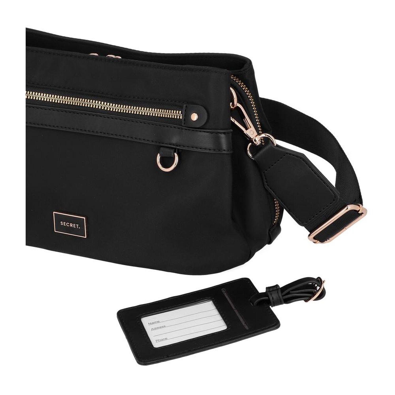 Bandolera Secret Lucerna St6 S Negro image number 5.0