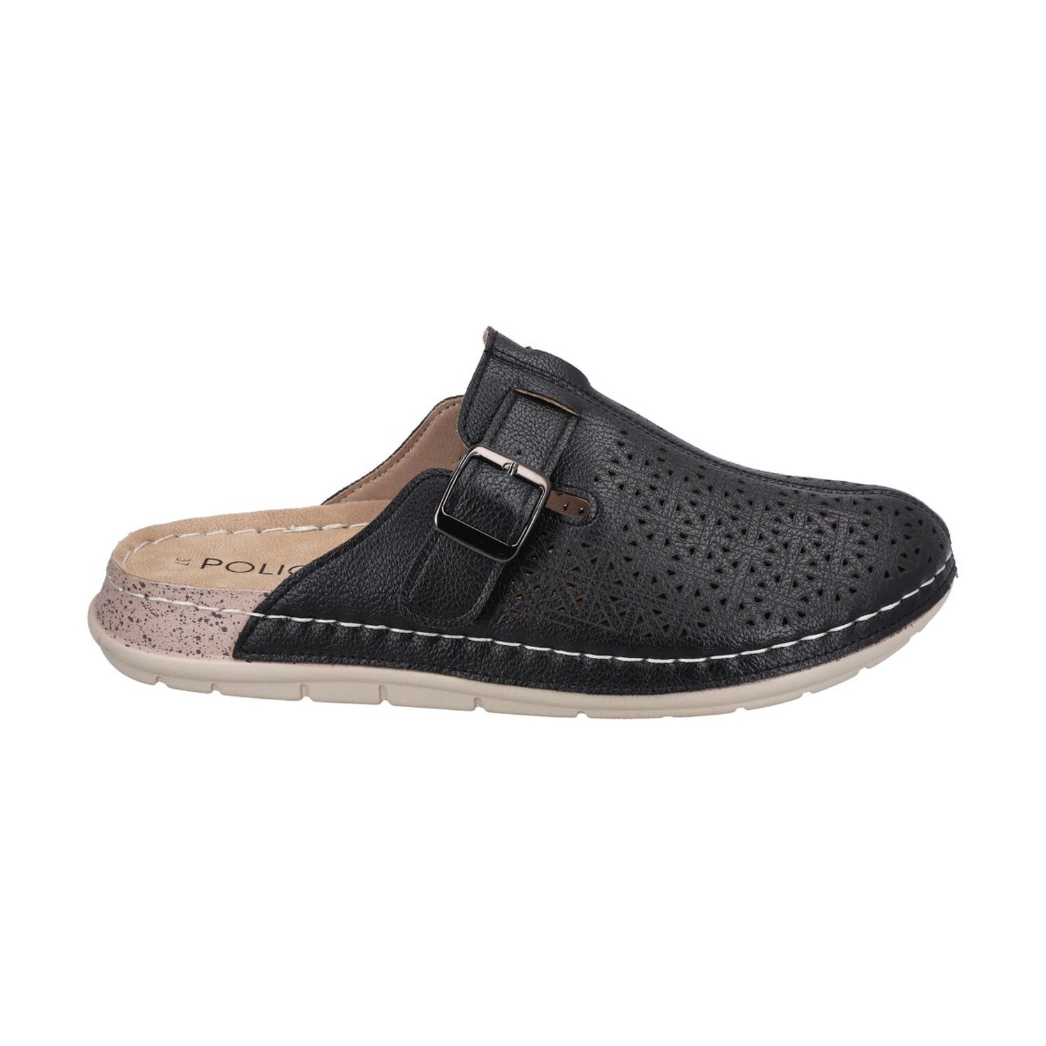 Zueco Mujer Negro/camel Marina Police image number 0.0