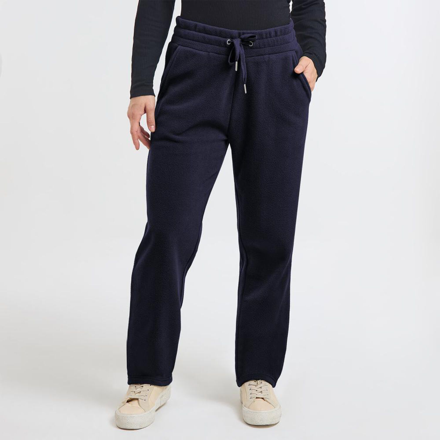 Pantal&oacute;n De Buzo Polar Pretina El&aacute;sticada Tiro Medio Relax Mujer Geeps image number 0.0