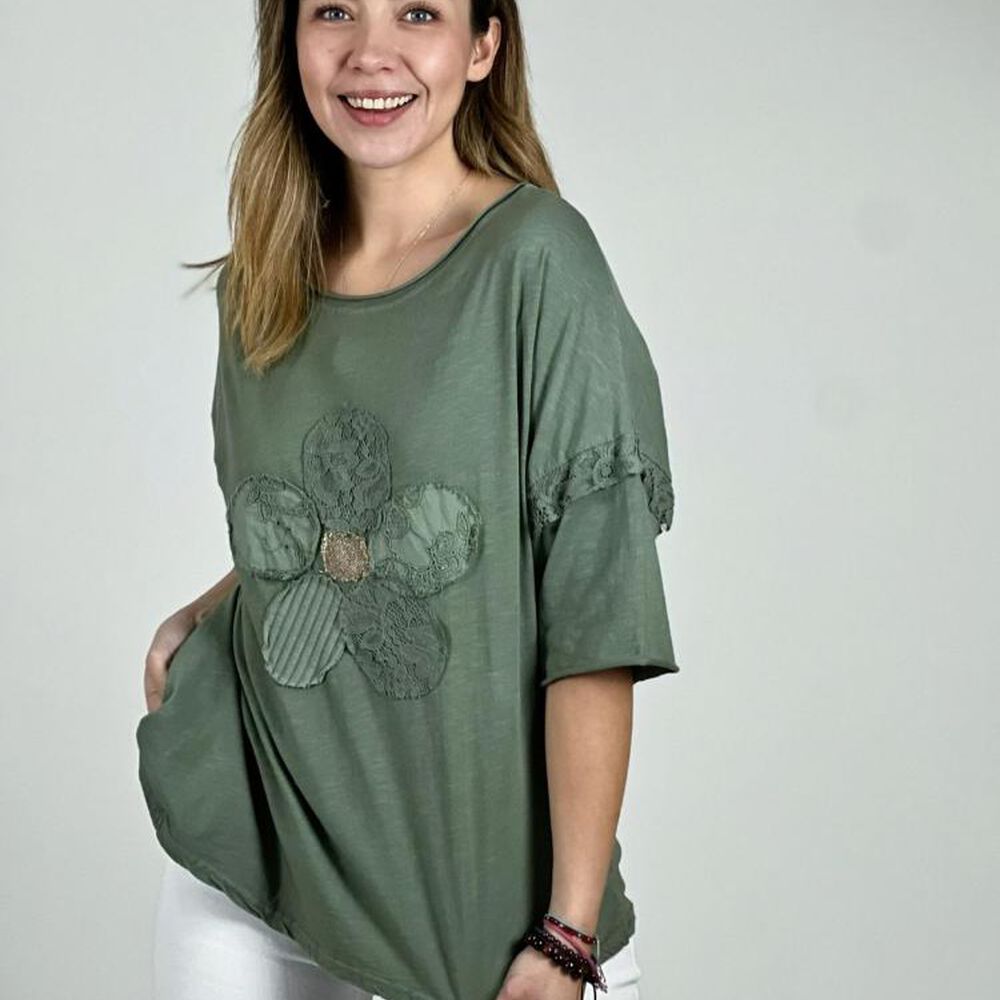 Polera Italiana Flor image number 5.0