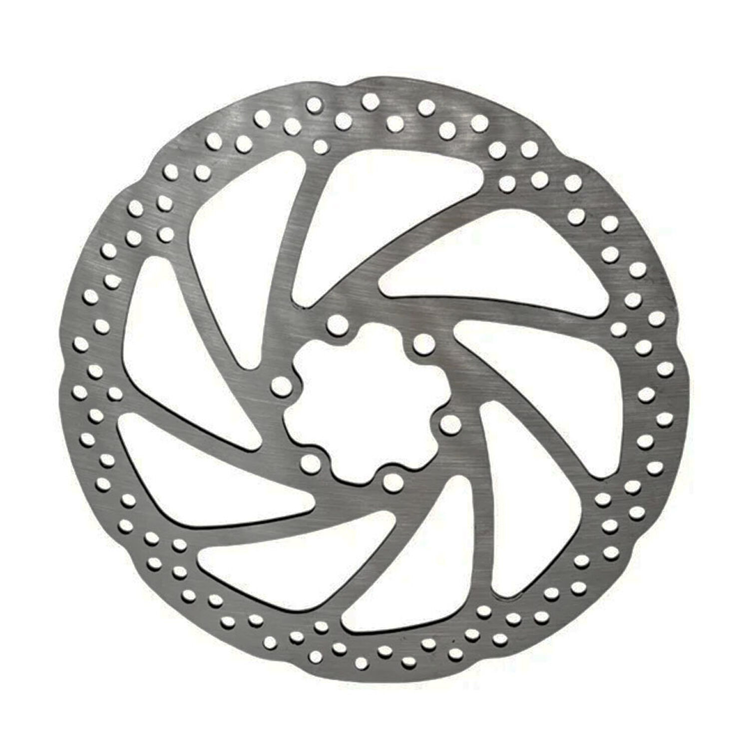 Disco De Freno Bicicleta 160mm 6 Hoyos Cromado image number 2.0