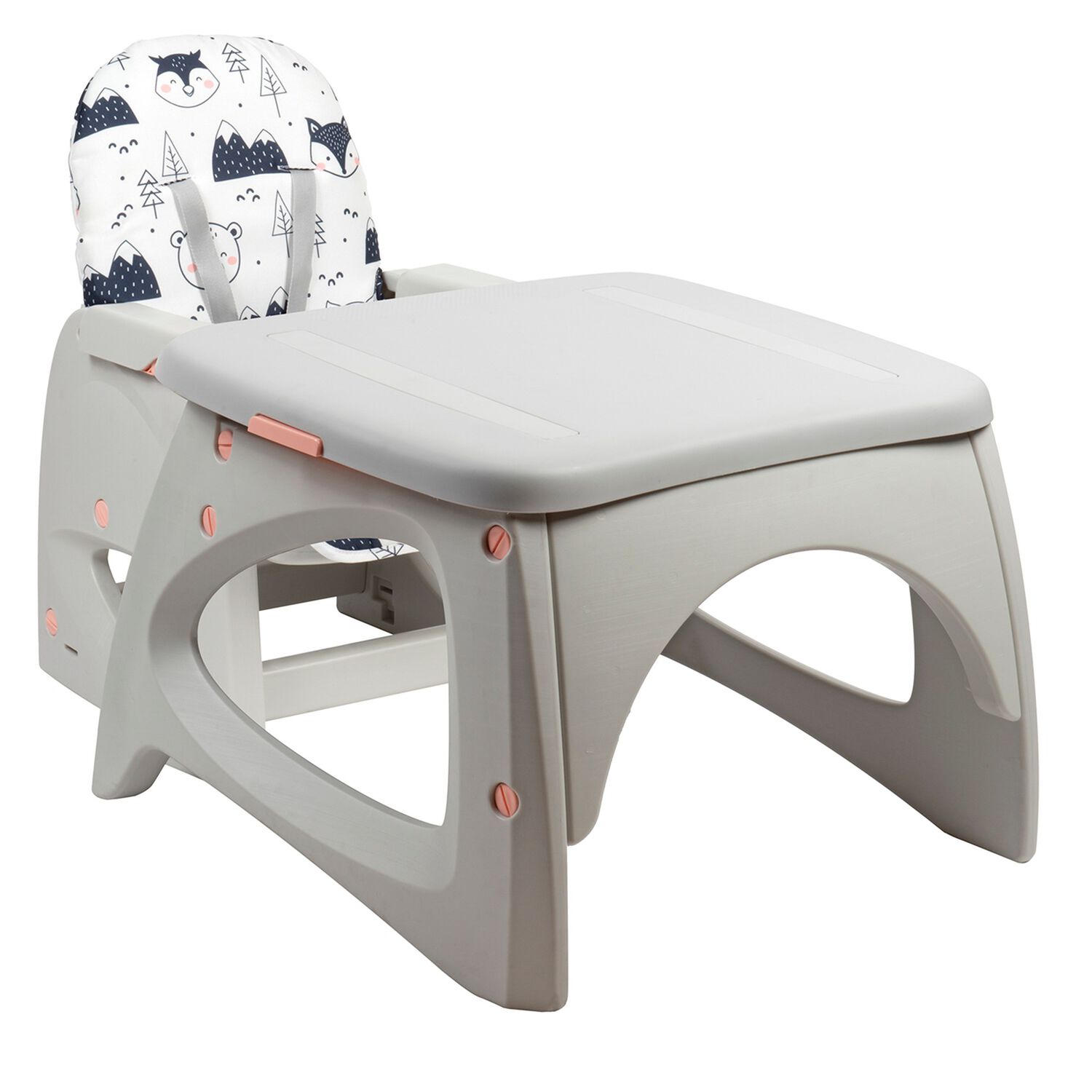 Silla De Comer Escritorio Foodzy 4-in-1 Rosado image number 7.0