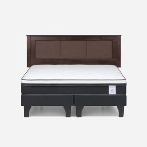 Cama Europea Rosen New Style 6 / King / Base Dividida + Respaldo