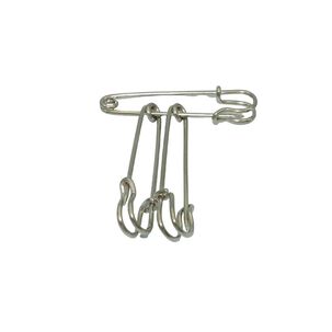 Alfiler De Gancho Redondo Faldas Escosesas 5 Cm, 3 Un.