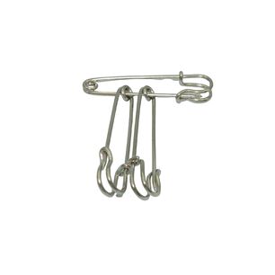 Alfiler De Gancho Redondo Faldas Escosesas 5 Cm, 3 Un.
