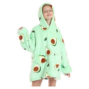 Poleron De Polar Manta Para Invierno Infantil Verde Palta
