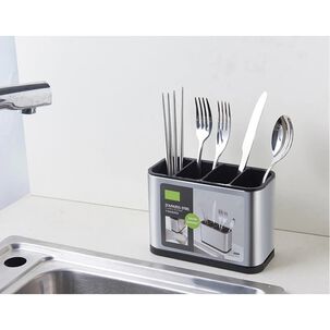 Escurridor Utensilios Cocina Acero Inoxidable 4 Compartimentos