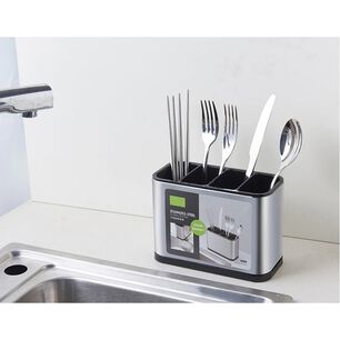 Escurridor Utensilios Cocina Acero Inoxidable 4 Compartimentos
