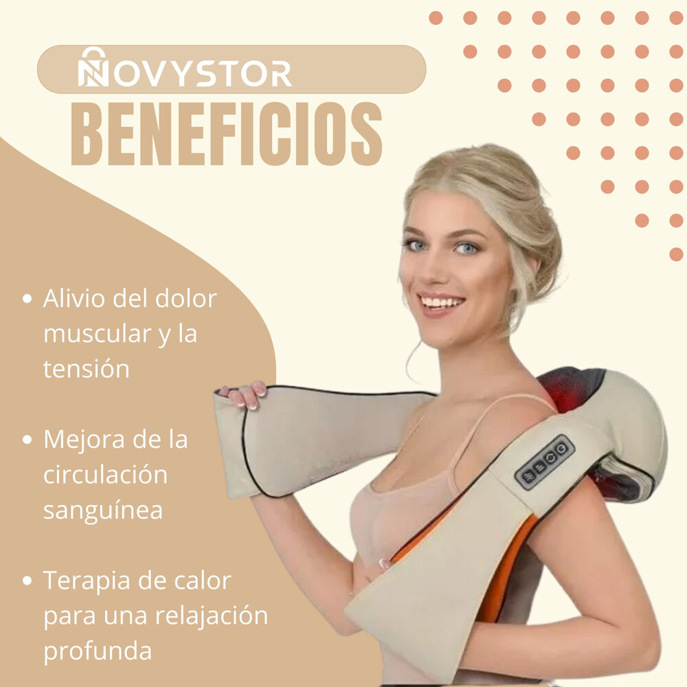 Masajeador Profesional De Espalda Hombro Cuello Relajación image number 2.0