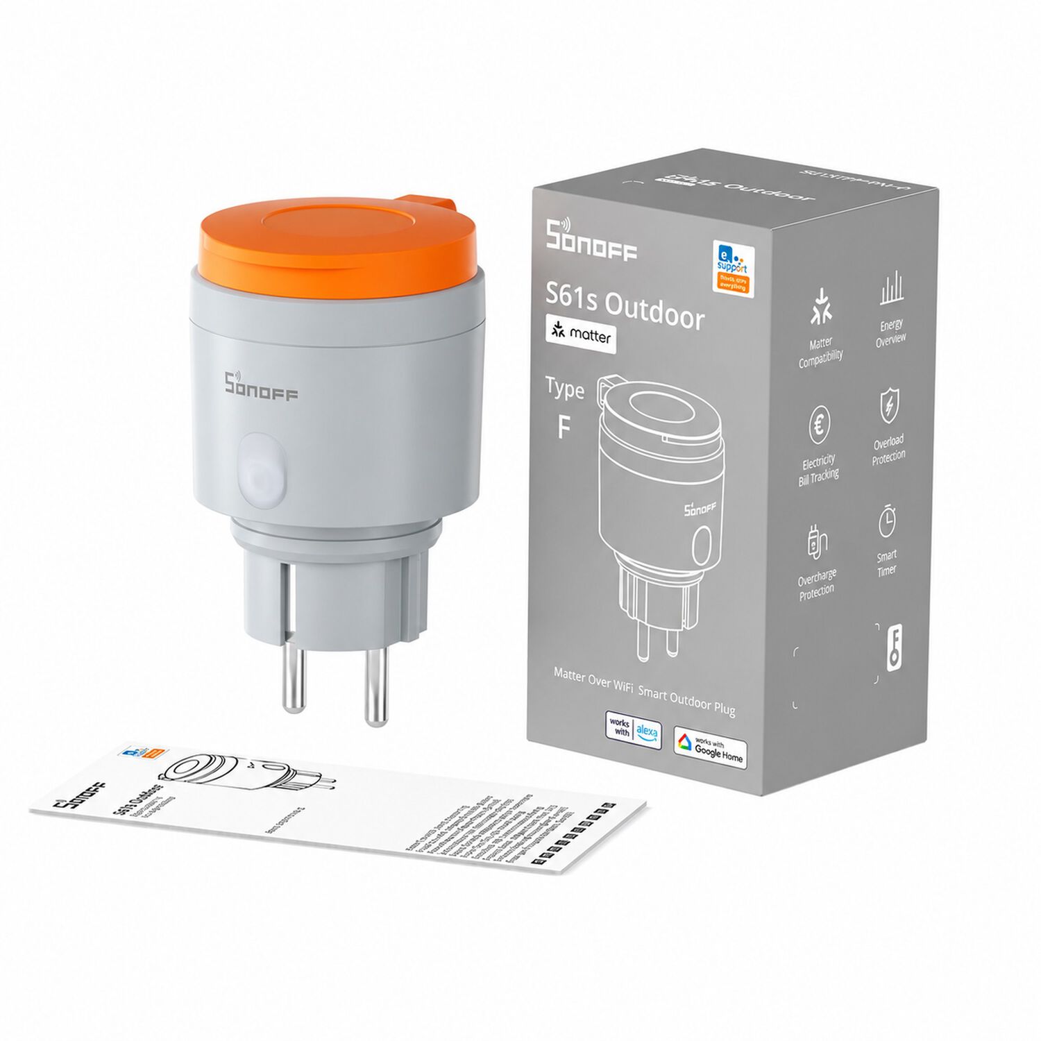 Enchufe Wifi Sonoff S61s 16a Para Exteriores Con Medicion image number 3.0
