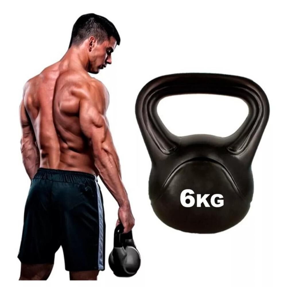 Pesa Rusa Kettlebell 6kg Para Entrenamiento Y Fitness image number 4.0