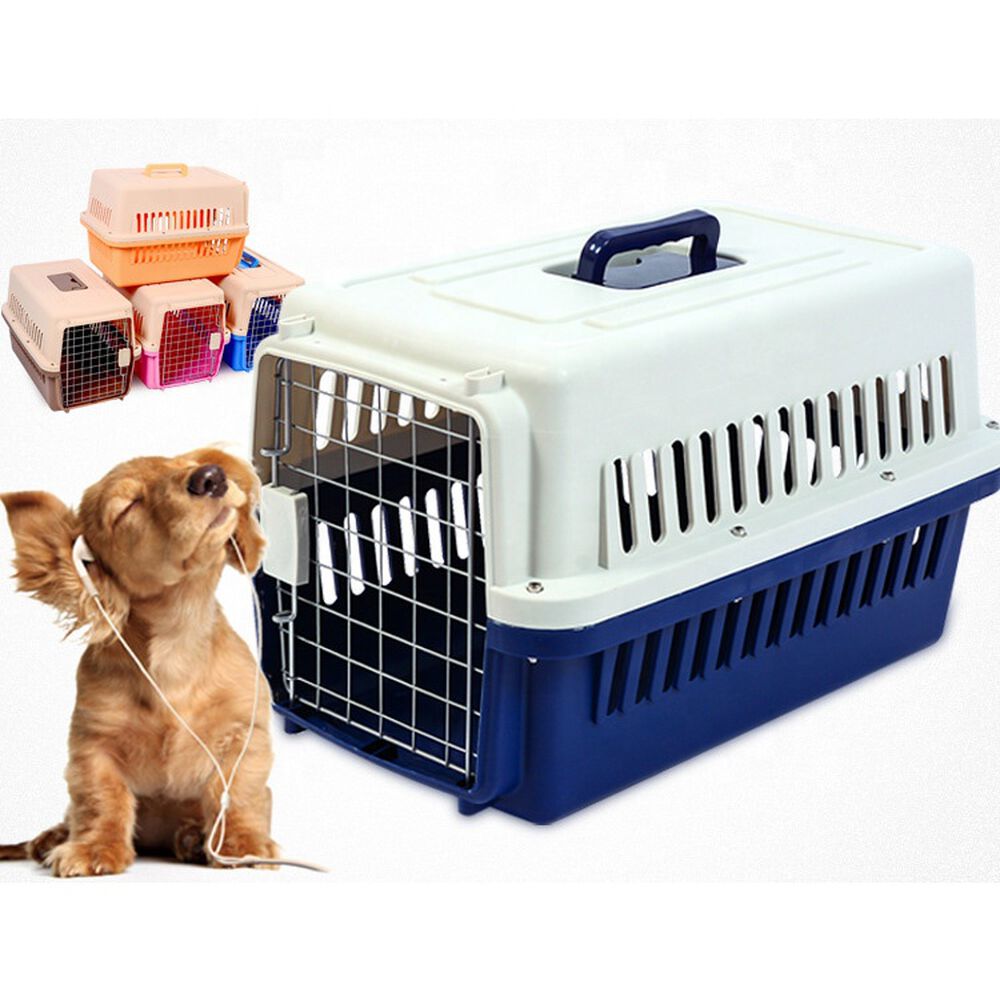 Jaula Transporte Canil Para Gatos Perros Viajes Seguridad image number 4.0