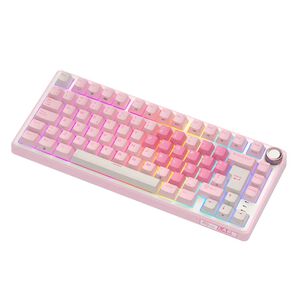 Teclado Mec&aacute;nico Rk R75 Pink Melody 75% Espa&ntilde;ol Rk