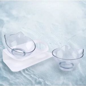 Plato Doble Para Mascotas Con Forma De Gato 15