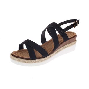 Sandalia Negro V&iacute;a Franca Art. 52108b30603black