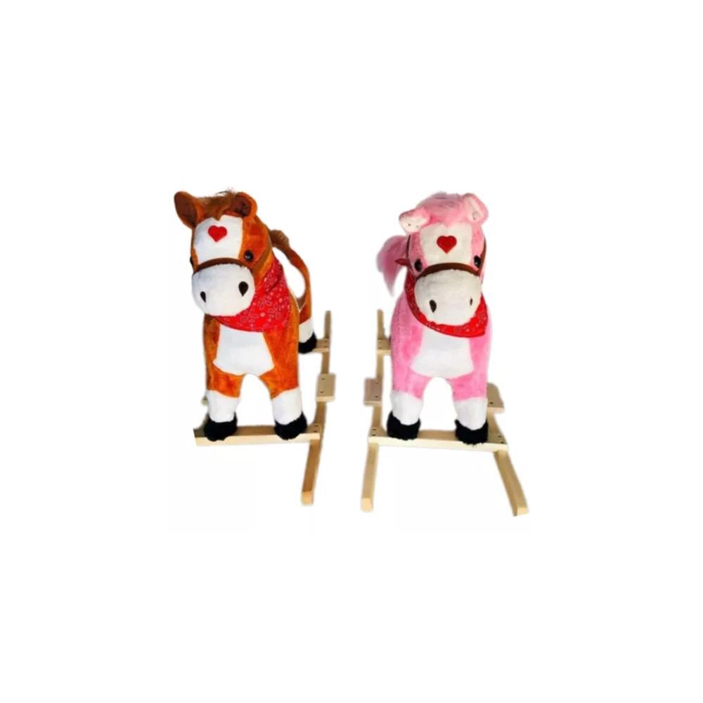 Caballo Mecedor Infantil Caballo Balancin De Madera Con Sonido image number 1.0