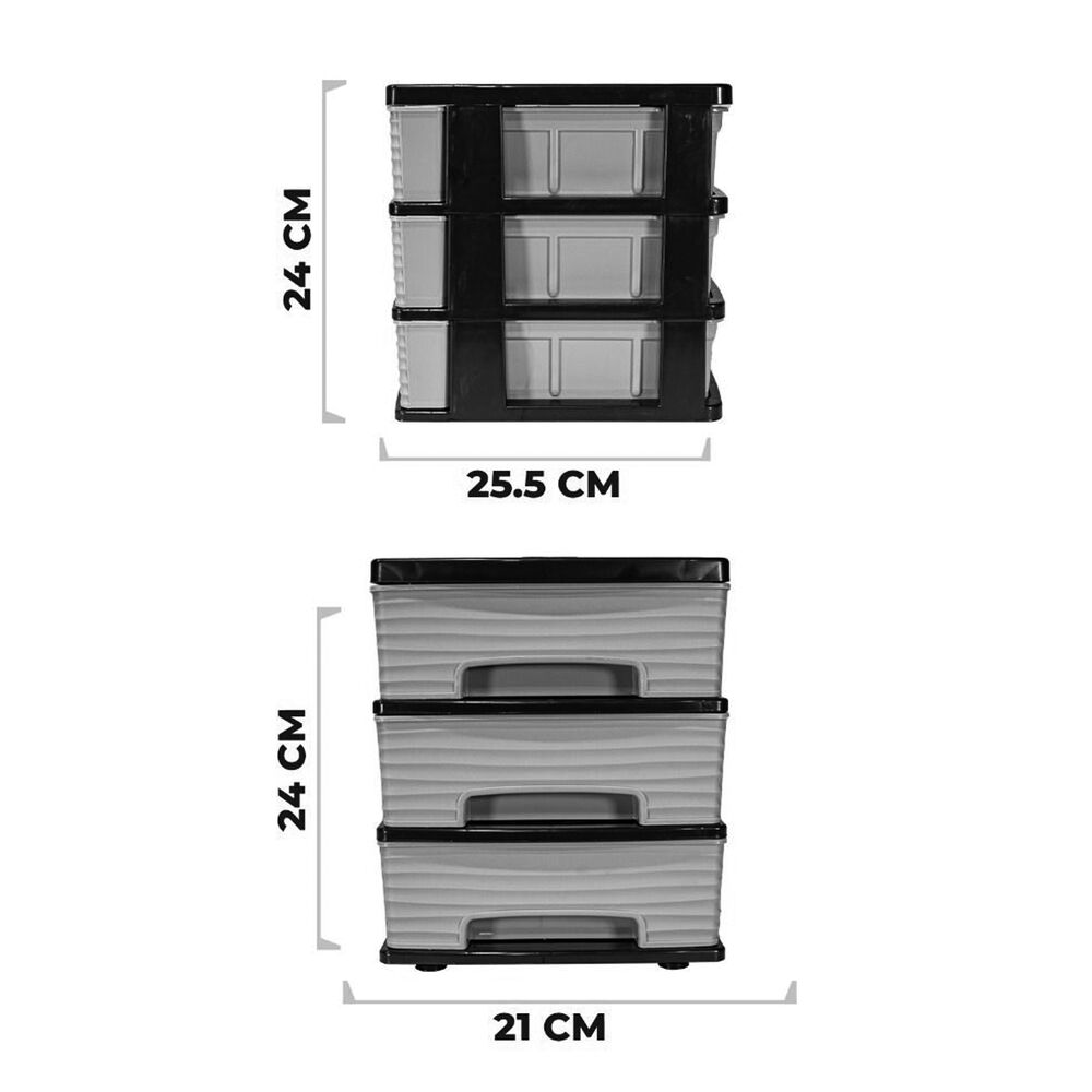 Gavetero Rubin 24x21 Cm 3 Niveles image number 3.0