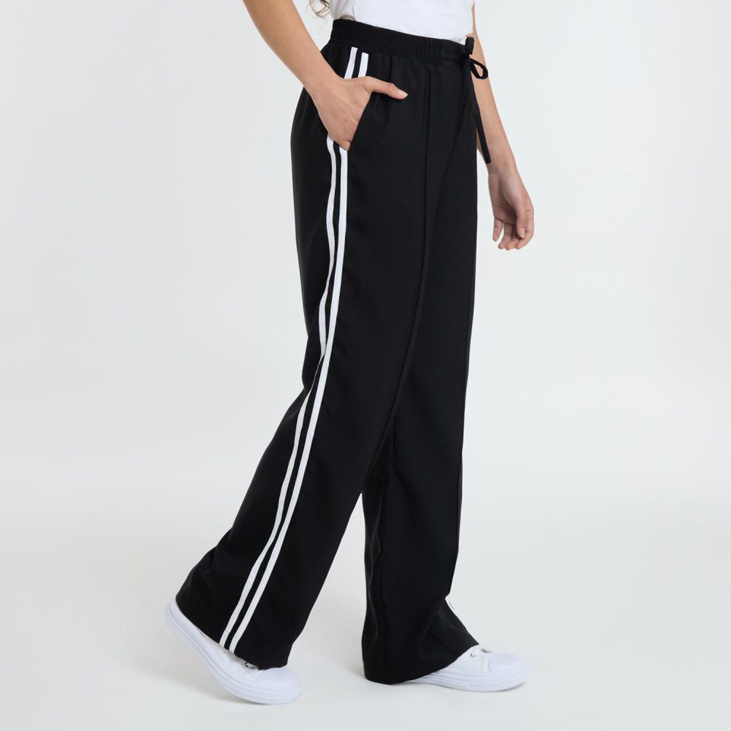 Pantal&oacute;n Franela Lateral Tiro Medio Relax Mujer Freedom image number 2.0