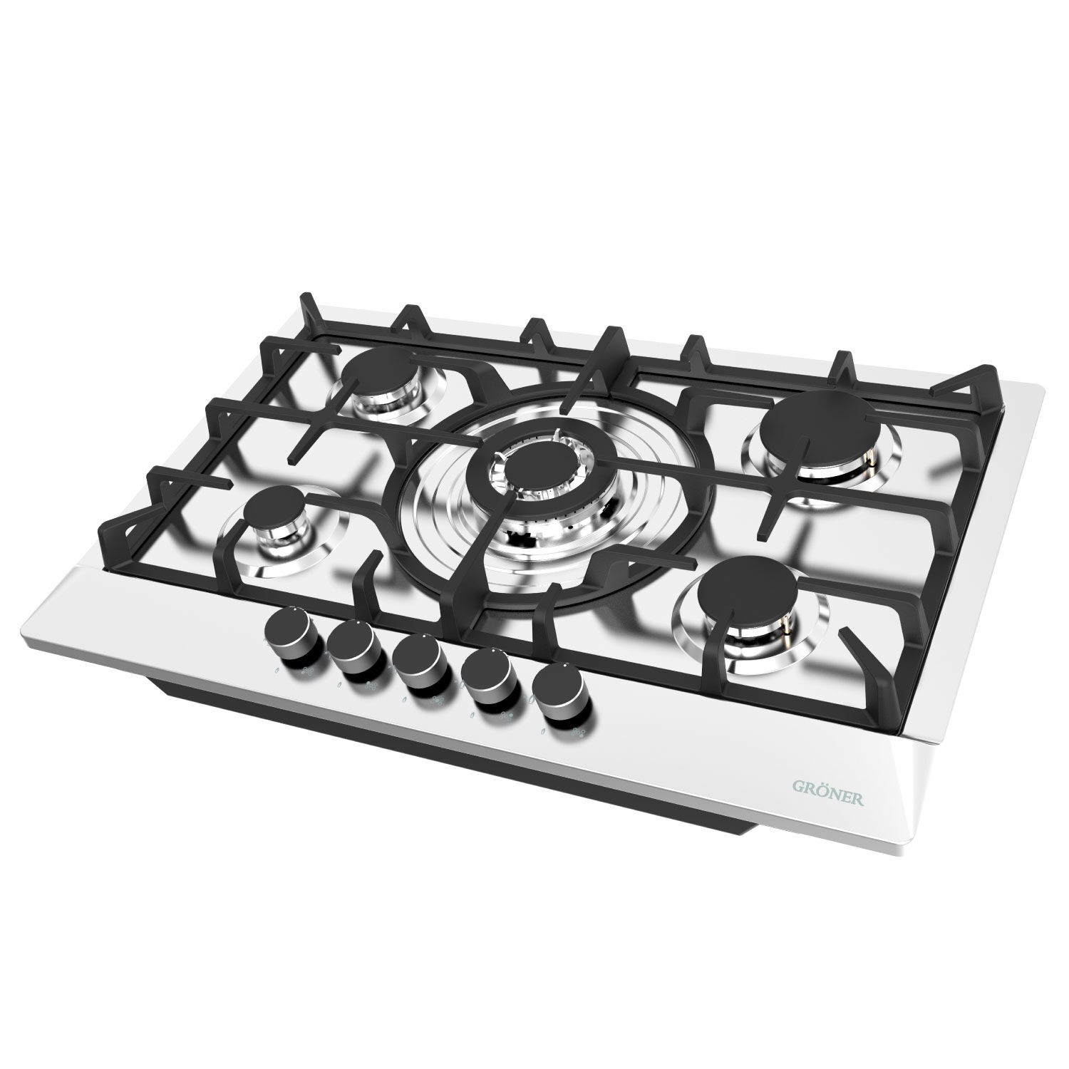 Encimera 5 Platos A Gas Inox Deluxe image number 3.0