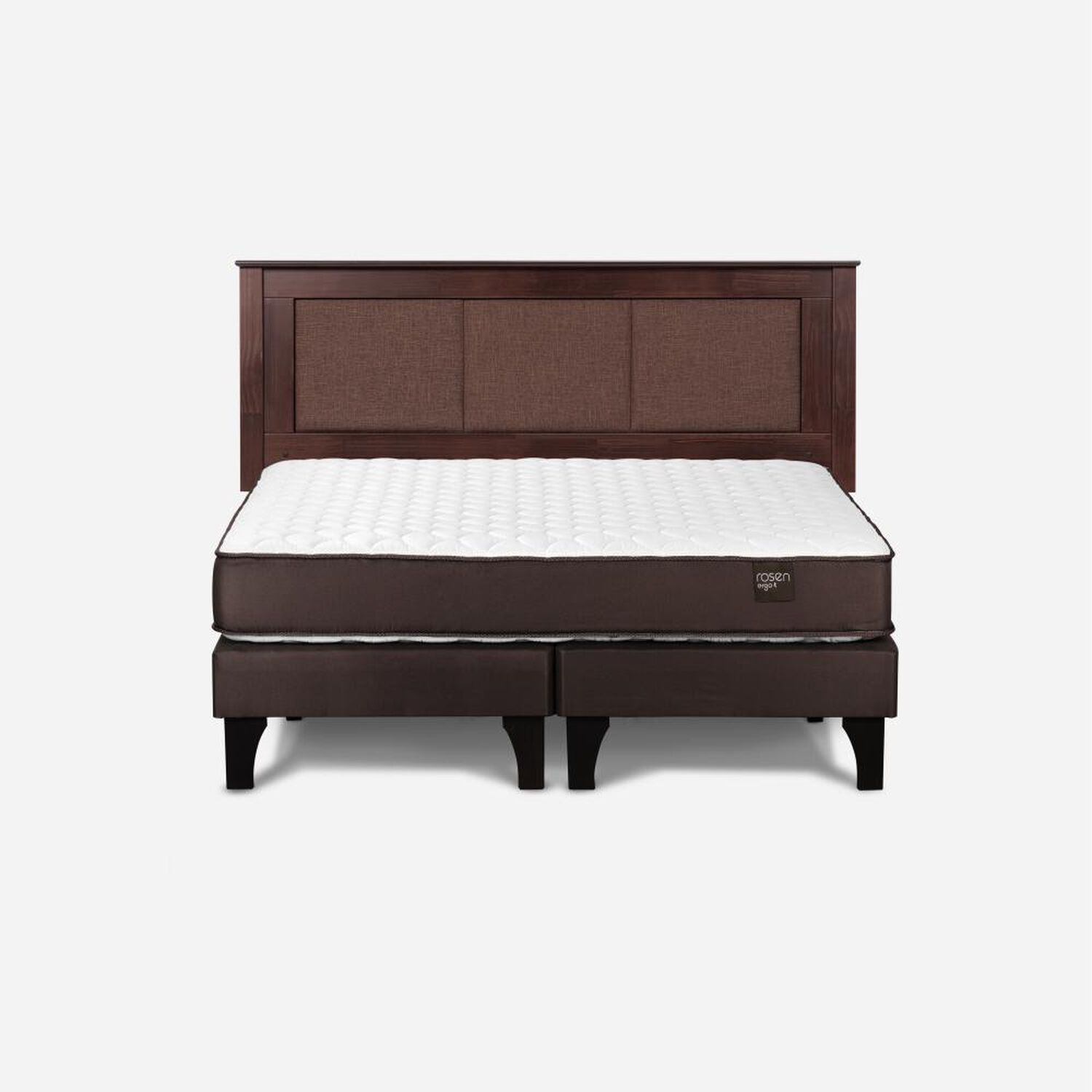 Cama Europea Rosen Ergo T / 2 Plazas / Base Dividida + Respaldo Rachel image number 0.0
