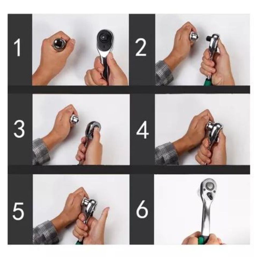 Caja De Herramientas Dados Y Llaves 216 Piezas image number 4.0