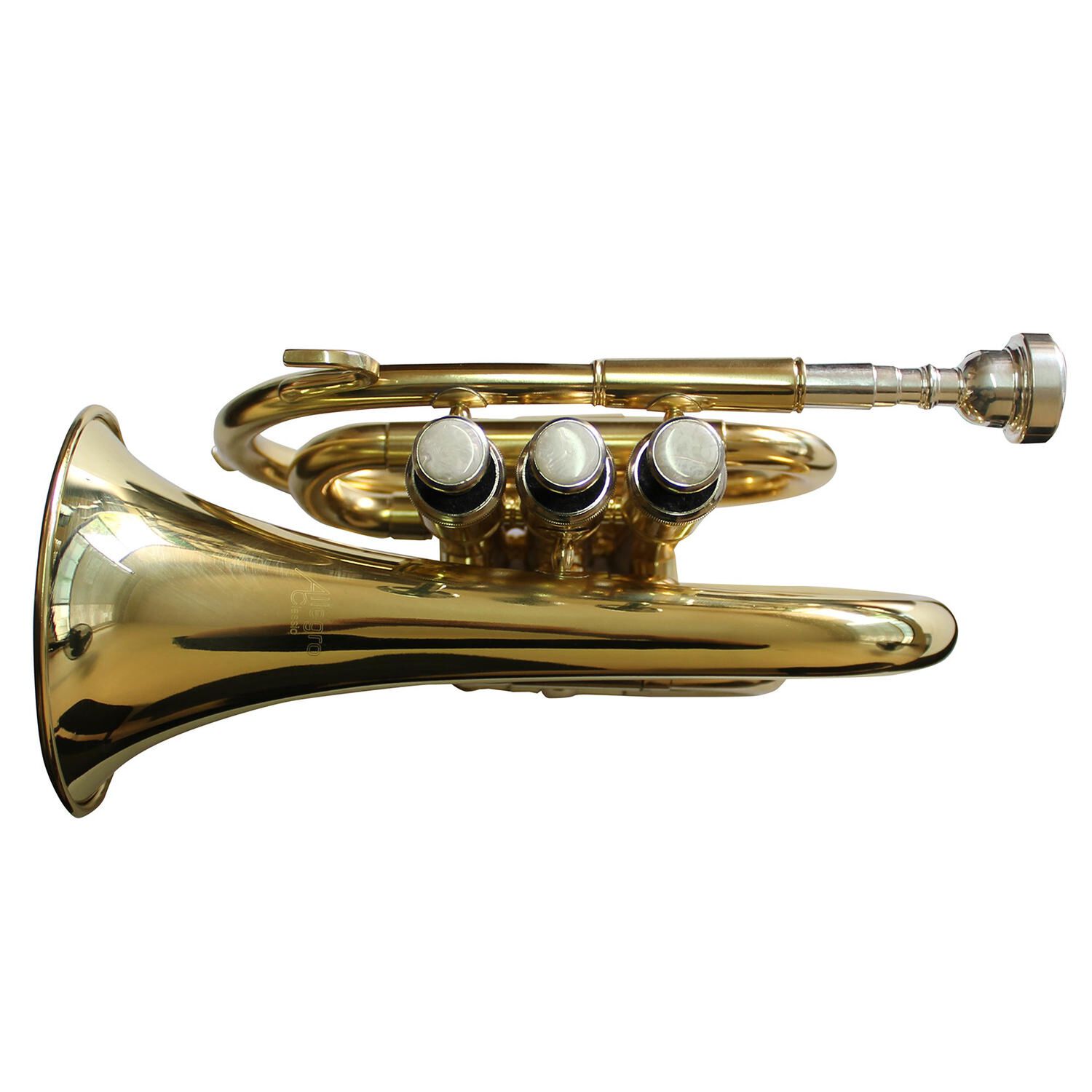 Trompeta Pocket Allegro Bb Dorada All6417l image number 1.0