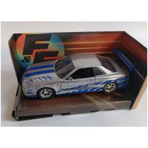 Juguete Auto Brian O'conner Rapidos Y Furiosos Skyline 1:32