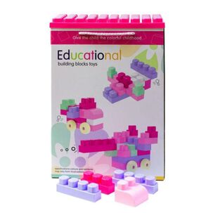 Caja De Bloques Educacional 80pcs Coloridos Niños