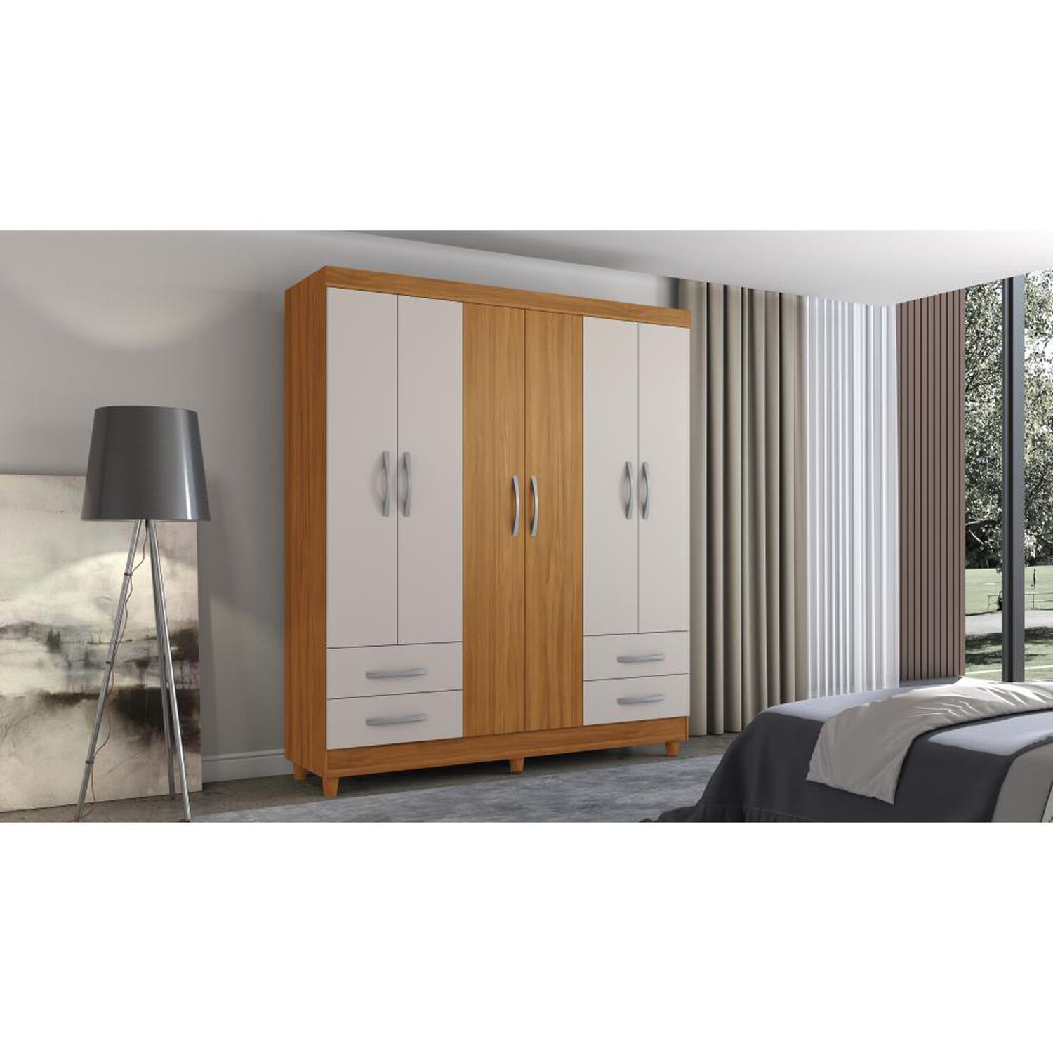 Cl&oacute;set Casaideal New Turin / 6 Puertas / 4 Cajones image number 3.0