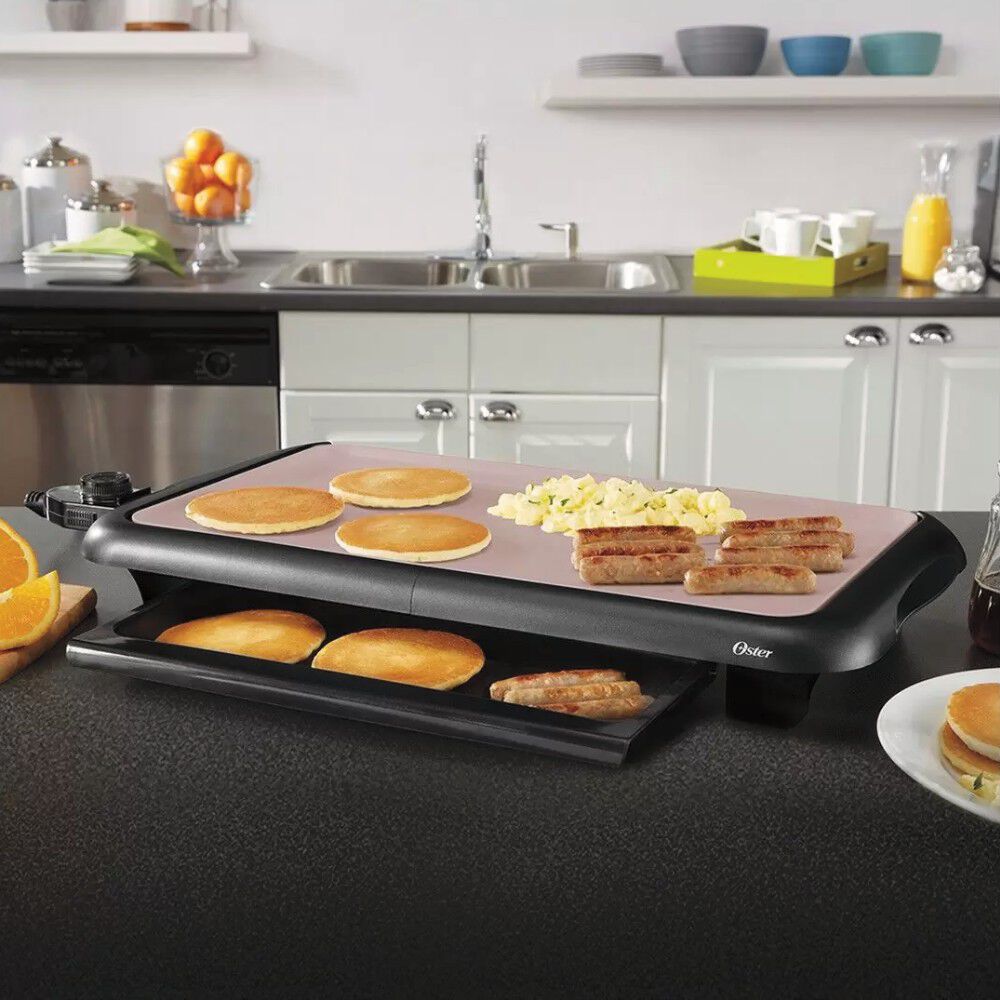 Plancha De Asar Oster Revestimiento Bioceramic Ckstgrfm18w image number 5.0