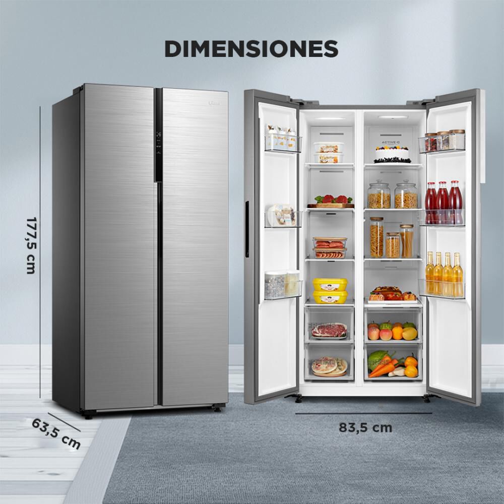 Refrigerador Side by Side Midea MDRS619FGE46 / No Frost / 432 Litros / A+ image number 3.0