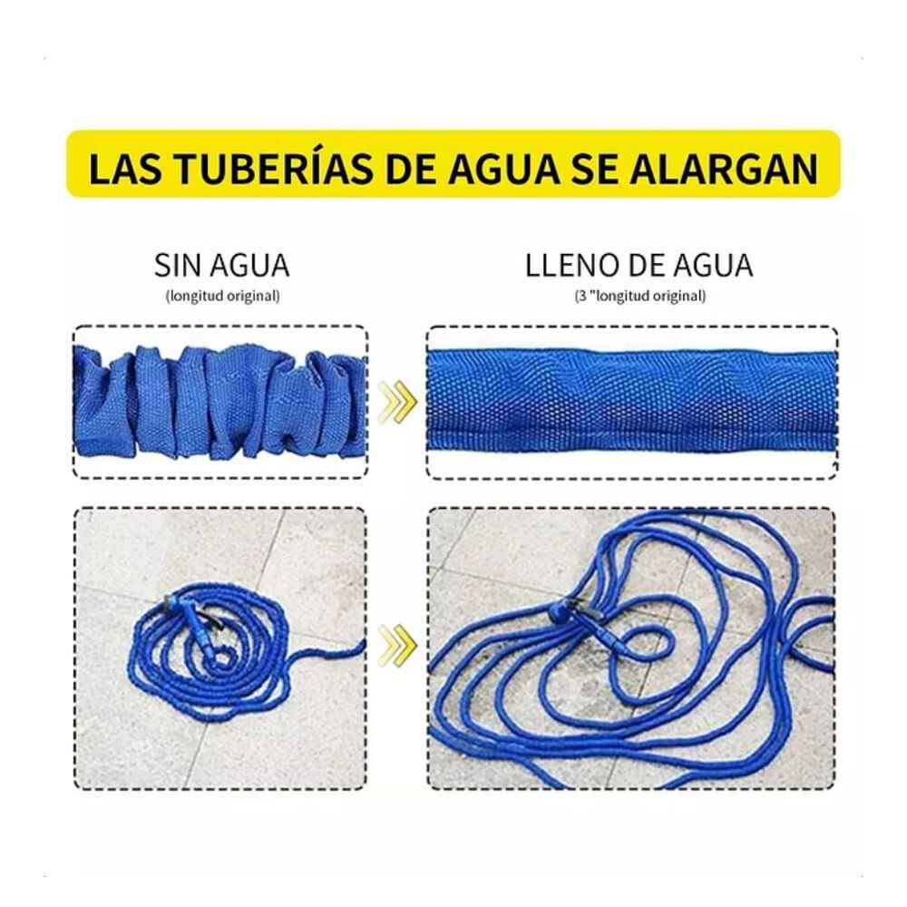 Manguera Expandible 15 Metros Con Aspersor De Riego image number 2.0
