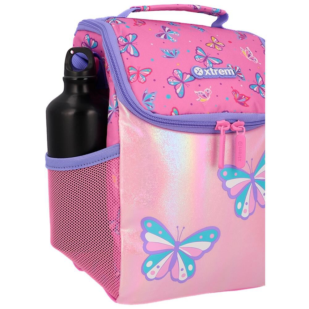 Lonchera T&eacute;rmica Xtrem Froster 6xt Mariposas Rosado/morado image number 6.0