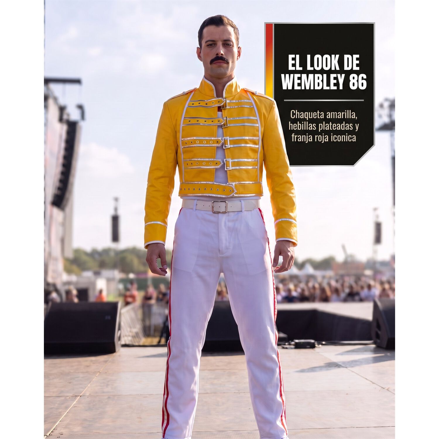 Disfraz Cosplay Freddy Mercury Queen image number 1.0