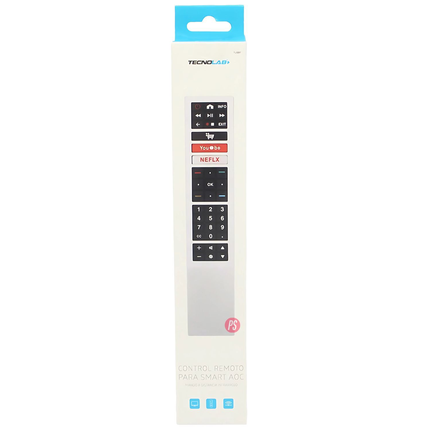 Control Remoto Tv Compatible Para Aoc Smart Tv - Ps image number 1.0
