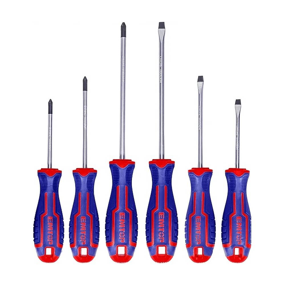 Pack De Destornilladores Emtop 6 Piezas Esst0602 image number 0.0