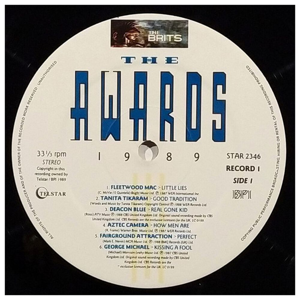 The Awards 1989 - The Definitive Album The Brits Awards 1989 (2lp) | Vinilo Usado image number 4.0