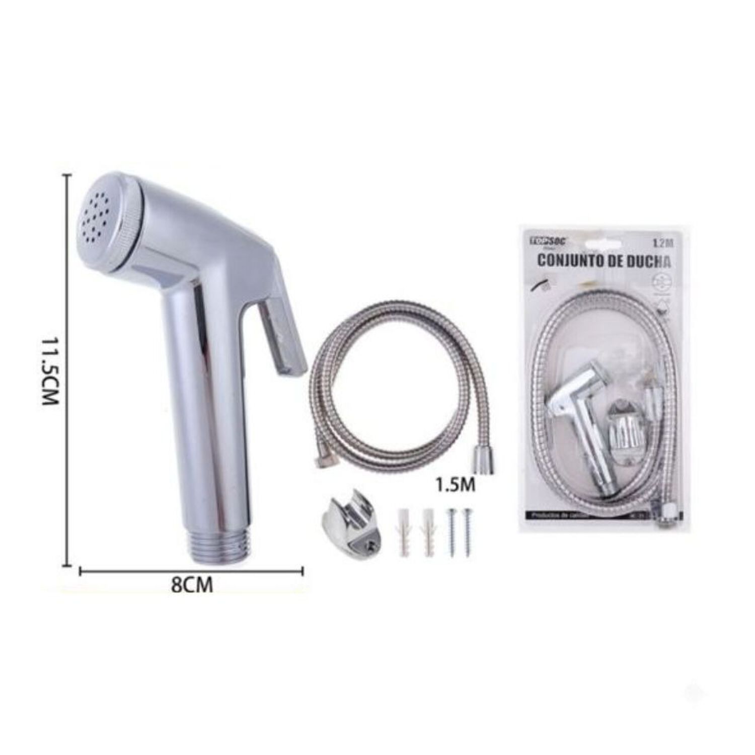 Ducha Bidet Arabe Manual Higi&eacute;nica Tel&eacute;fono Flexible Ba&ntilde;os image number 2.0