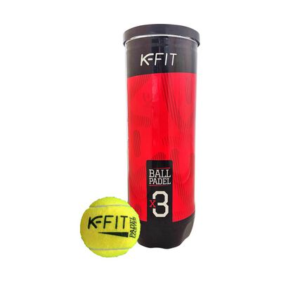 Tarro De Pelotas Pádel T628 K-fit / 3 Pelotas