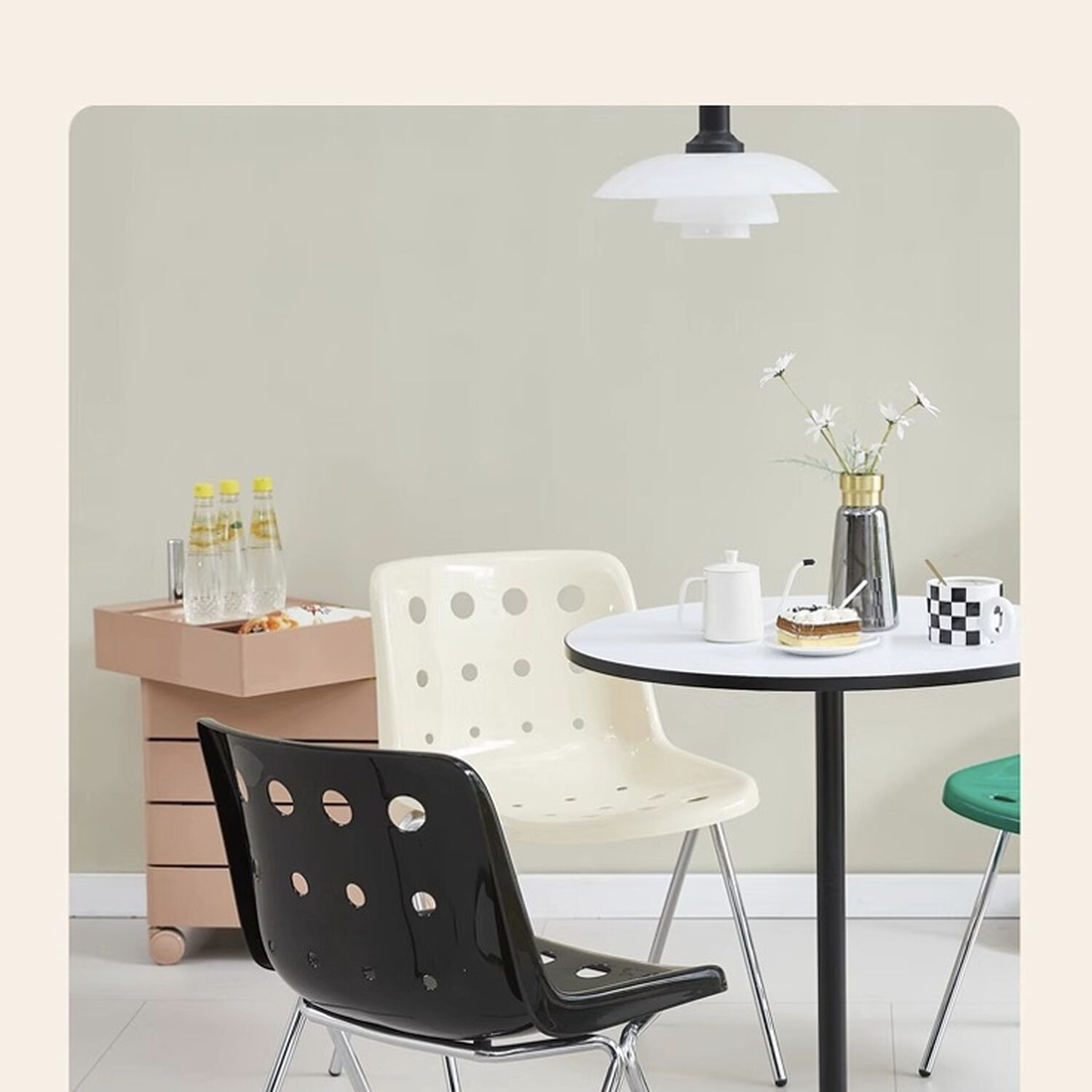 Set 4 Sillas De Comedor Pp Swiss Crema By Lubabycas image number 2.0