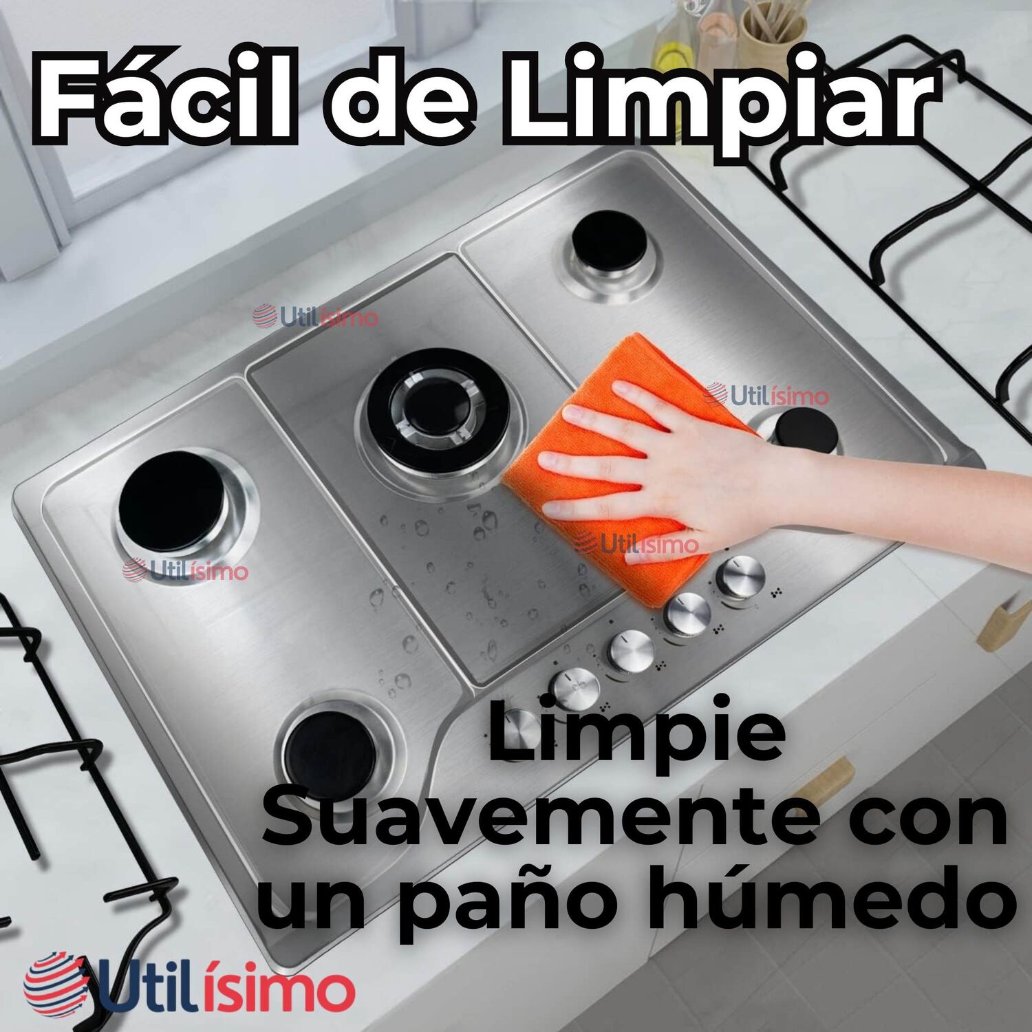 Cocina Encimera Gas Licuado 5 Platos + Kit De Instalaci&oacute;n image number 9.0