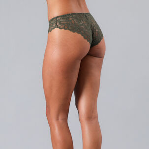 Calzón Bikini Lycra Y Encaje Flores Mujer 13506-235