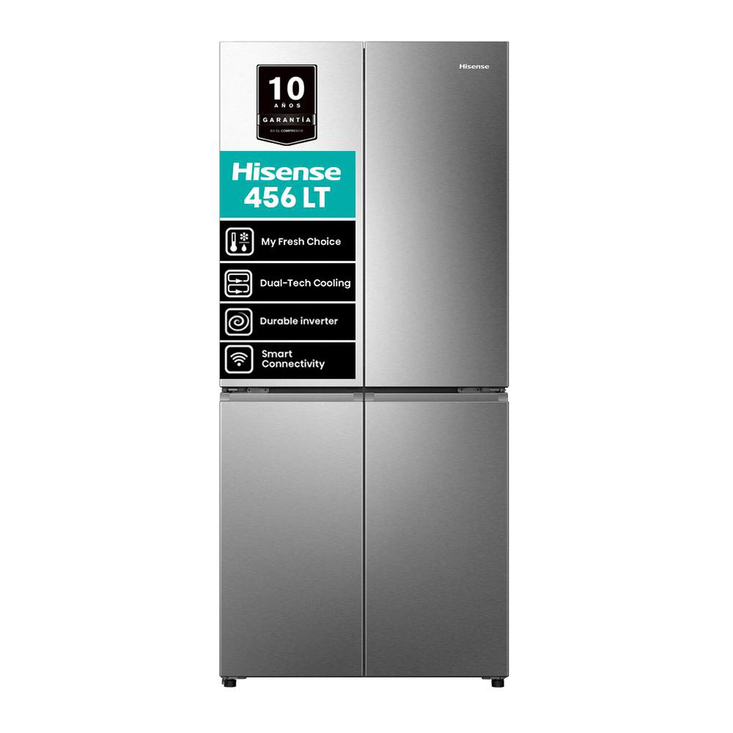 Refrigerador Side By Side Hisense RQ5P470NECF / No Frost / 456 Litros / A+ image number 0.0