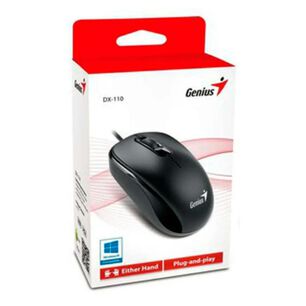 Mouse Alambrico 3 Botones 1000dpi Dx-110 Negro