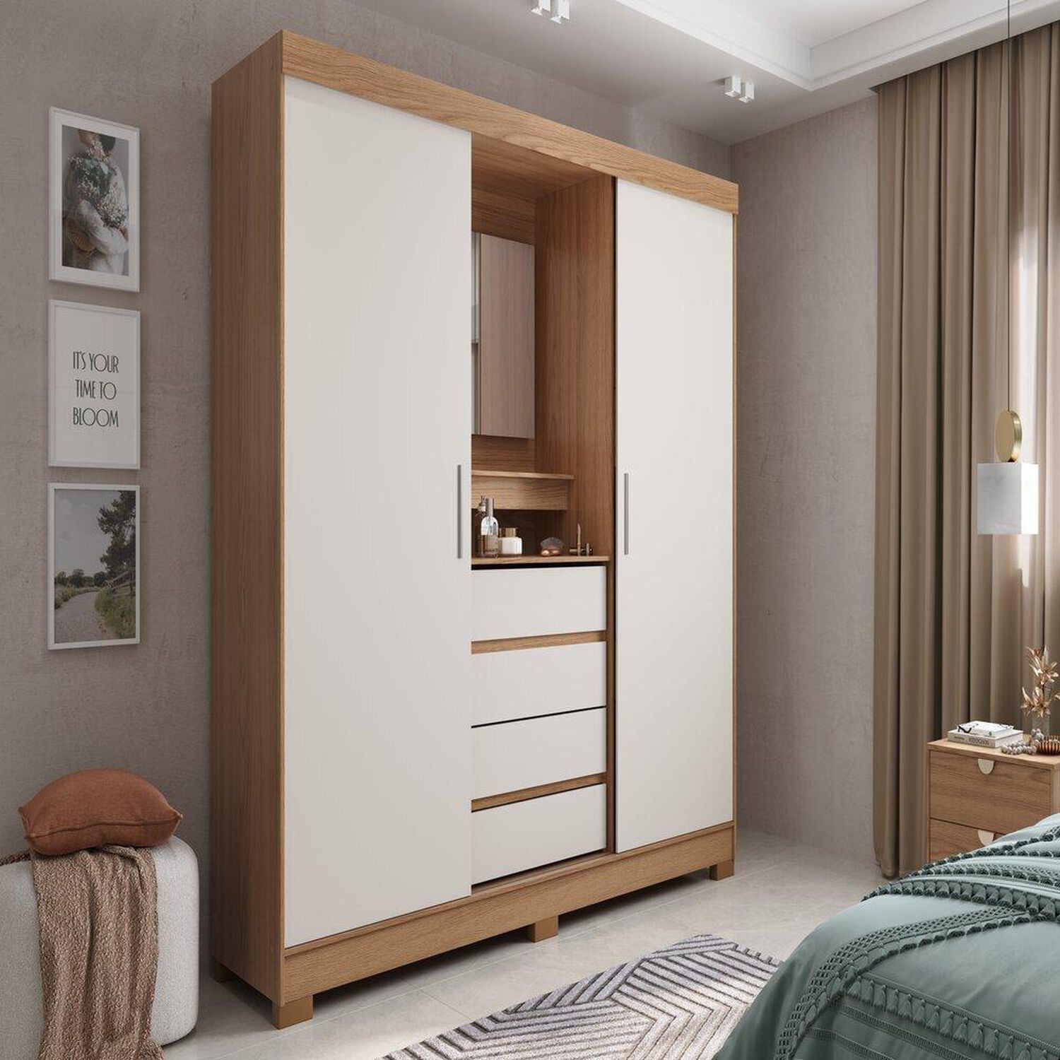 Cl&oacute;set Decocasa Mallorca / 3 Puertas / 2 Cajones image number 0.0