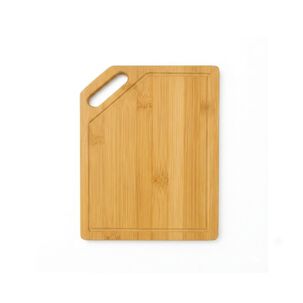 Tabla De Picar Bamb&uacute; Natural Con Mango 20x30cm