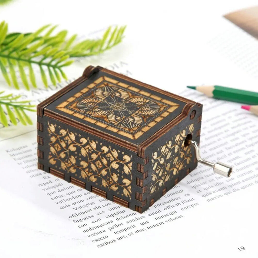 Caja Musical Coldplay Clocks De Madera image number 4.0