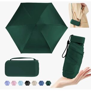 Mini Paragua Plegable Port&aacute;til Anti-uv Verde